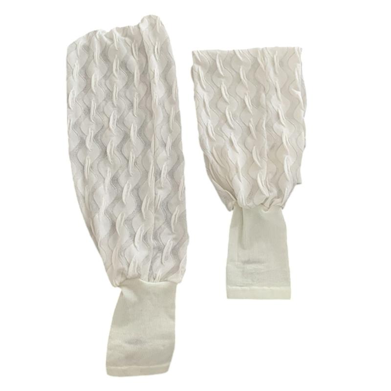 Women Fingerless Ice Silk Cooling Gloves Sunproof Arm Sleeves for Efficient Sun Protections and Everyday Use Armwear