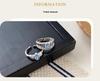 Korean Style Blue Pupil 925 Sterling Silver Ring with Irregular Texture - Women's High-End Fashionable Jewelry Trend 2026.