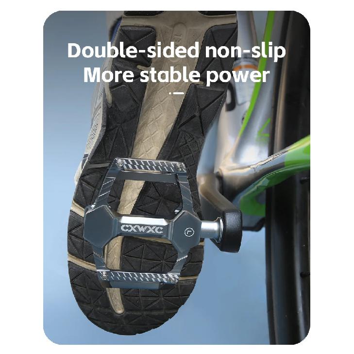 CXWXC Bike Pedals Aluminum Anti-slip MTB Road Bicycle Pedals Ultralight Sealed 3 Bearing One-piece Galvanized Cycling Pedal