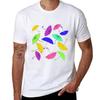 Bright Umbrella Pattern TShirt Holiday Casual Short Sleeve Top
