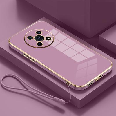 Etui For Honor Magic4 Lite Luxury Square Plating Honor Magic 4 Pro Phone Case Magic 3 3Pro ShockProof Soft Silicone Back Cover