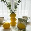 3D Printing Imitation Fruit Vase Nordic Style Fruit Model Vase Creative Lemon Vase  Bedroom