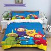 Set Copripiumino Trapuntato con Fantasia Teletubbies Federa Decorazione per la Casa Regalo (1 * copripiumino + 2 * federa, senza nucleo)