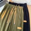 Corduroy Pants Women Korean Straight Leg Sports Sweatpants Spring and Autumn Vintage Versatile Casual Pants