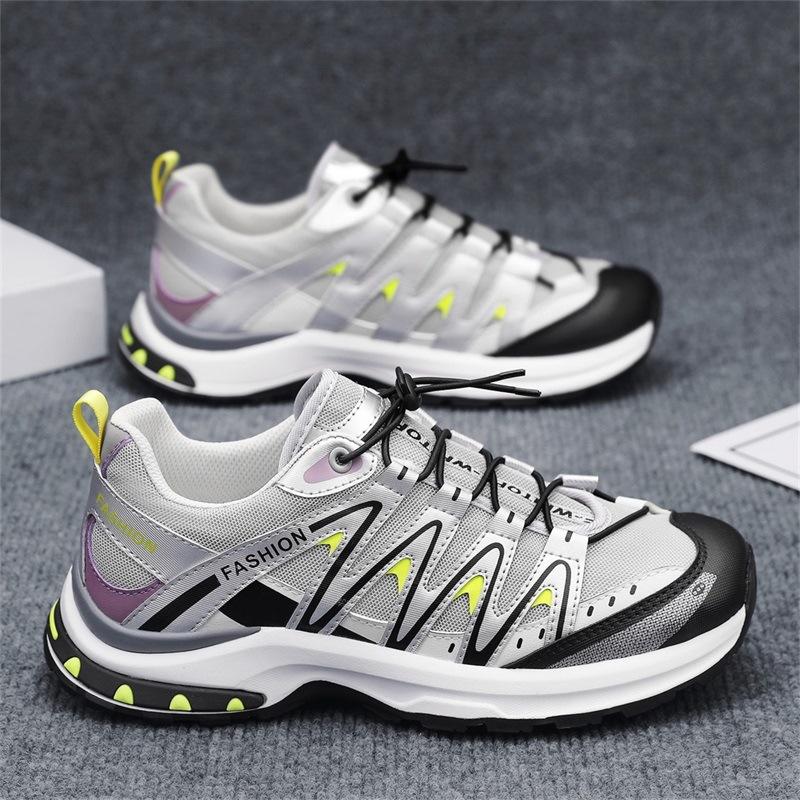 Men's Shoes 2025 New Summer Go Out Lace-free Versatile Casual Sports Shoes Outdoor Lightweight Breathable Dad Trendy Shoes