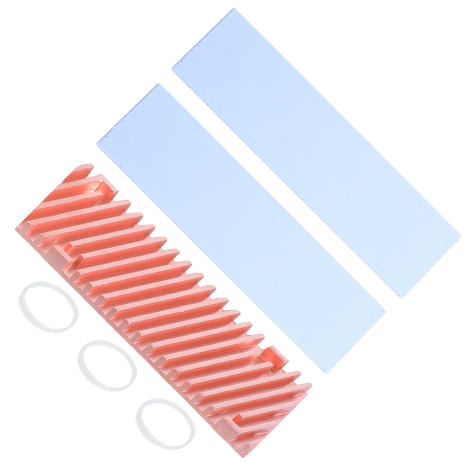 

Медный радиатор M.2 SSD 2280 с термопрокладкой для эффективного охлаждения в компьютерах и ноутбуках 2мм/3мм/4мм/6мм 4