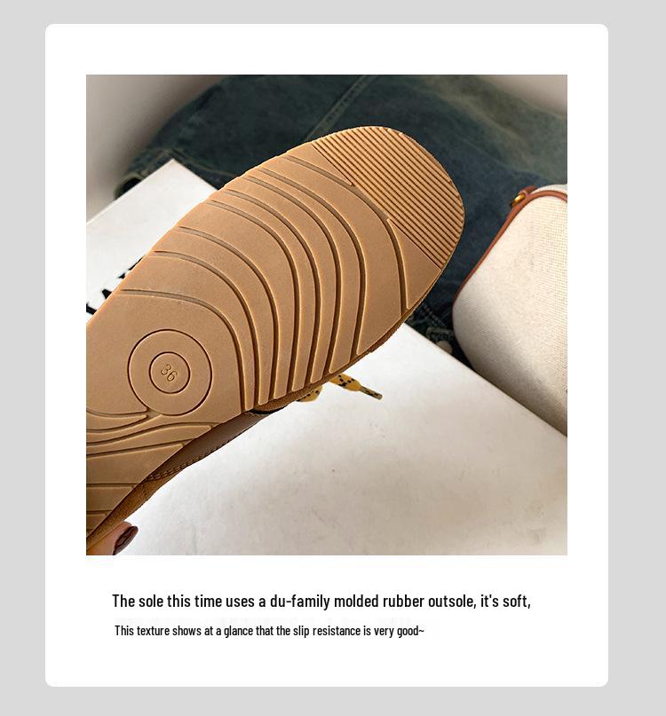 Retro německé tréninkové boty inspirované Su Yinyin: 2025 Prodyšné dámské kožené sportovní tenisky