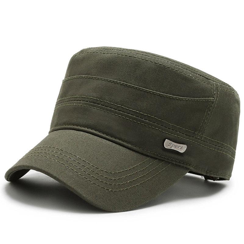 Hat Men's Spring Summer Duck Tongue Sun Hat Outdoor Travel Versatile Flat Top Hat Camouflage Military Hat