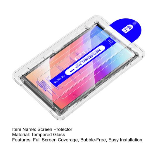 Screen Protector Anti-Scratch Tempered Glass Screen Film No Dust No Bubbles HD Film for NS2 Gaming Console Screen