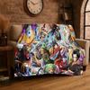 Anime Zoro One P-Piece Cartoon Flannel Blanket Soft Warm Throw Blanket for Bedroom Living Room Bed Travel Camping Picnic Kid