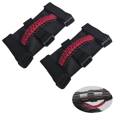 Nexxxly Grab Jeep Wrangler Überrollbügel Haltegriff Set mit 2 Griffen, Zubehör, Custom, (Paracord (rot))