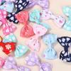 40pcs Random Color Nylon Kids Bows Hair Clips for Baby Girls Handmade Bowknot Hairpin Barrettes Photograph Hair Accessories