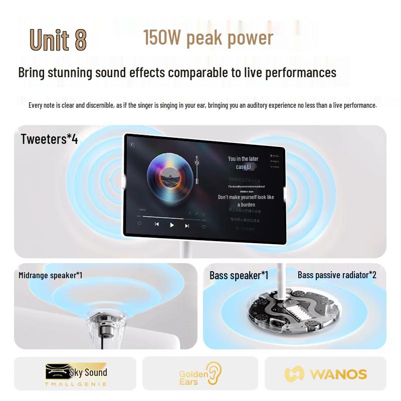 WAO Tmall Genie AI Portable Smart Screen and Cinema Tablet (CN version)