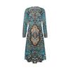 Women's Fashion Dress Spring V-neck Long Sleeve Dress