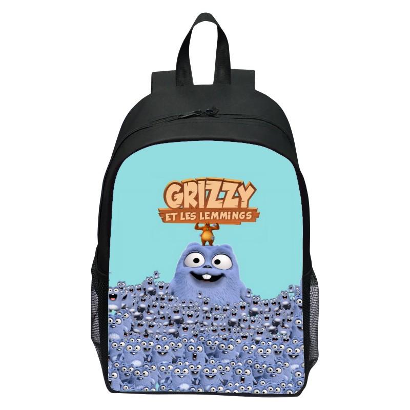 16 Zoll Kinderrucksack Grizzy Bär Grundschulrucksack Kindergarten Jungen und Mädchen Rucksack