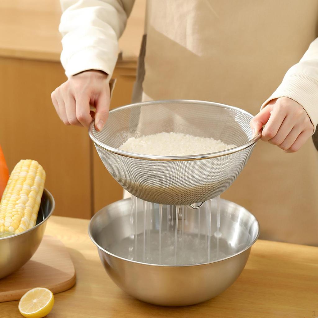 Rice Washing Strainer, Food Stainless Steel Strainer
