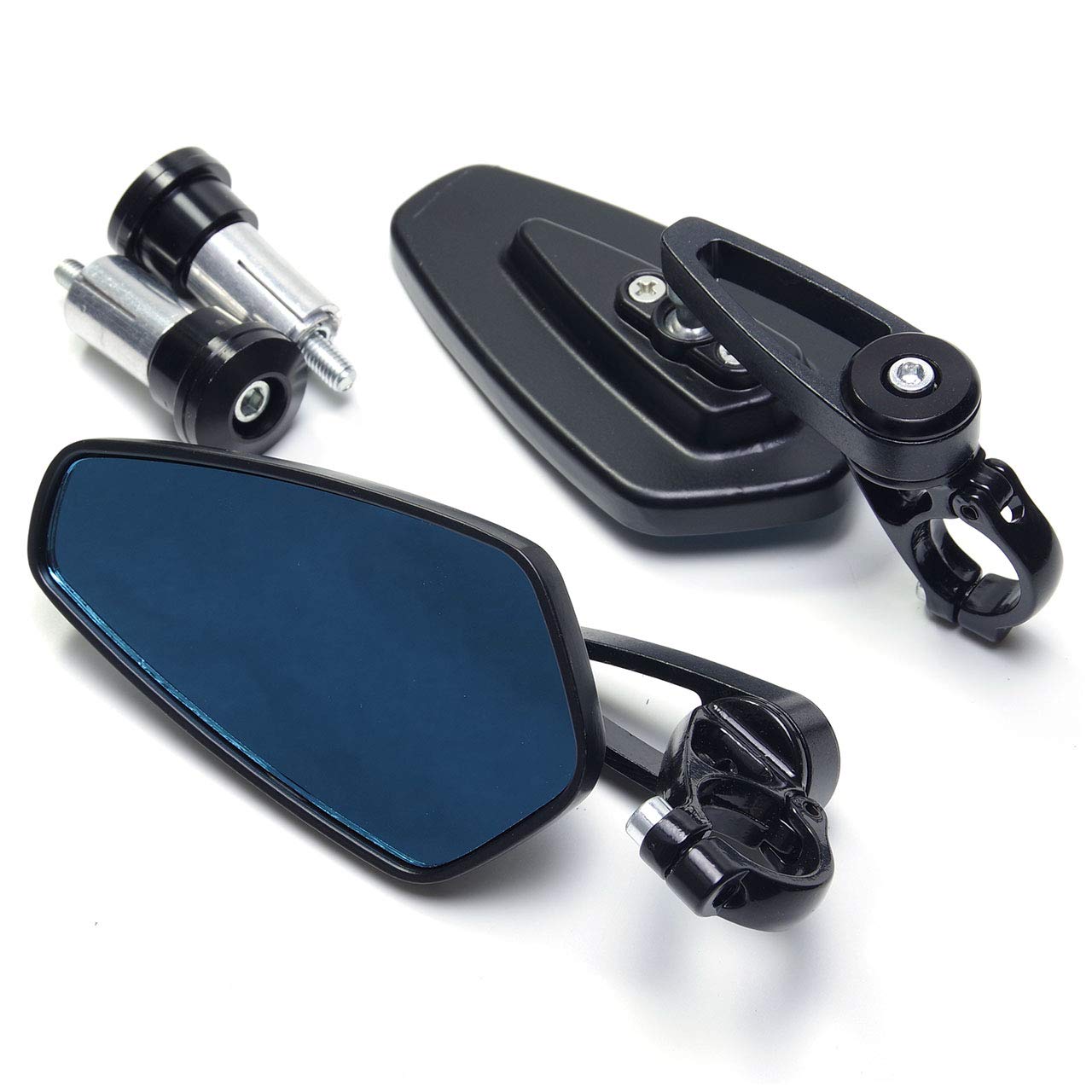 

GoodsLand (GD-ENDMR-BK) General Purpose Anti-Glare Aluminum Bar End Mirror, Bike Left and Right Set, чёрный