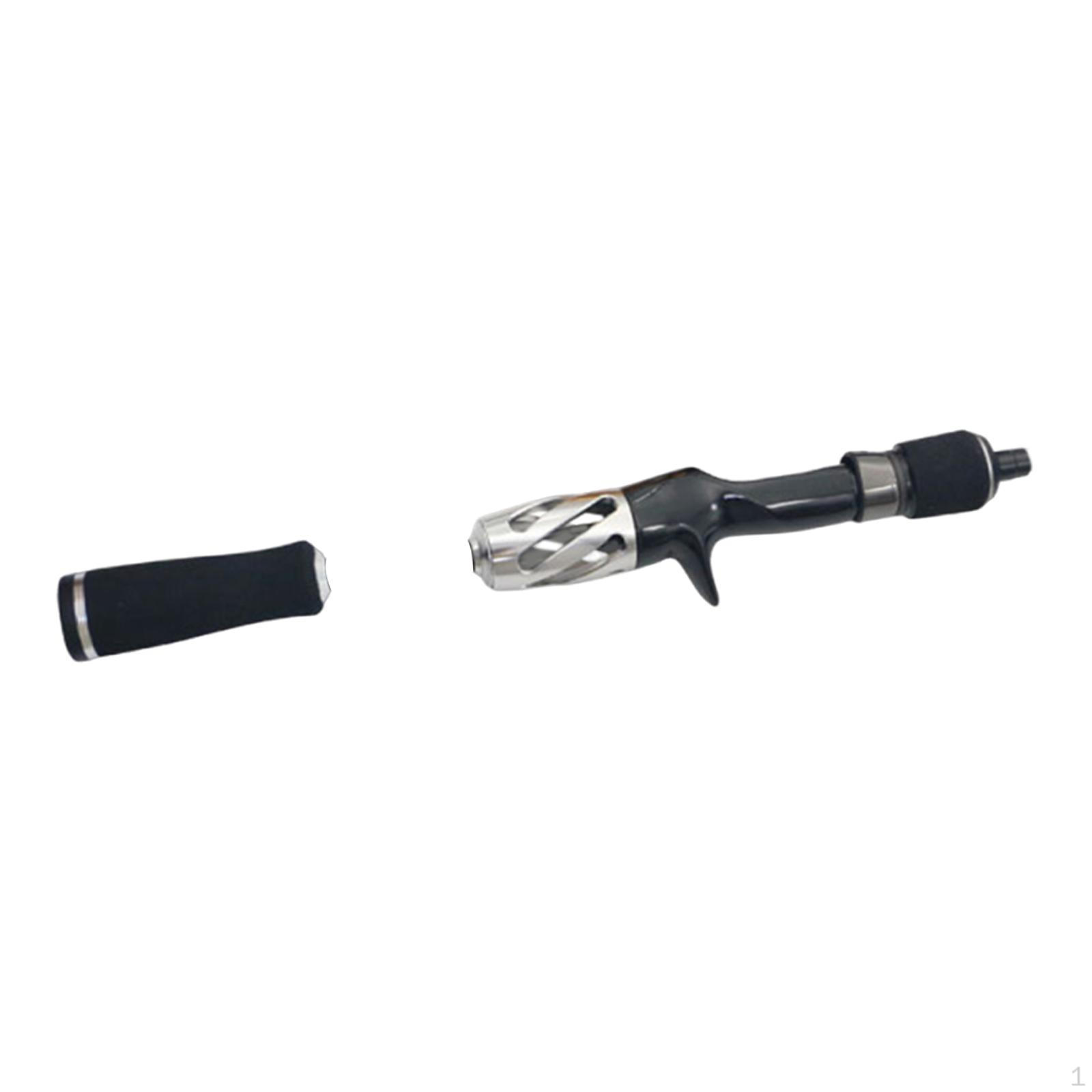 

of A Jigging Rod Handle, Ergonomic, Non-slip, Hollow Metal Handle Components, Comfortable Parts, серебряный
