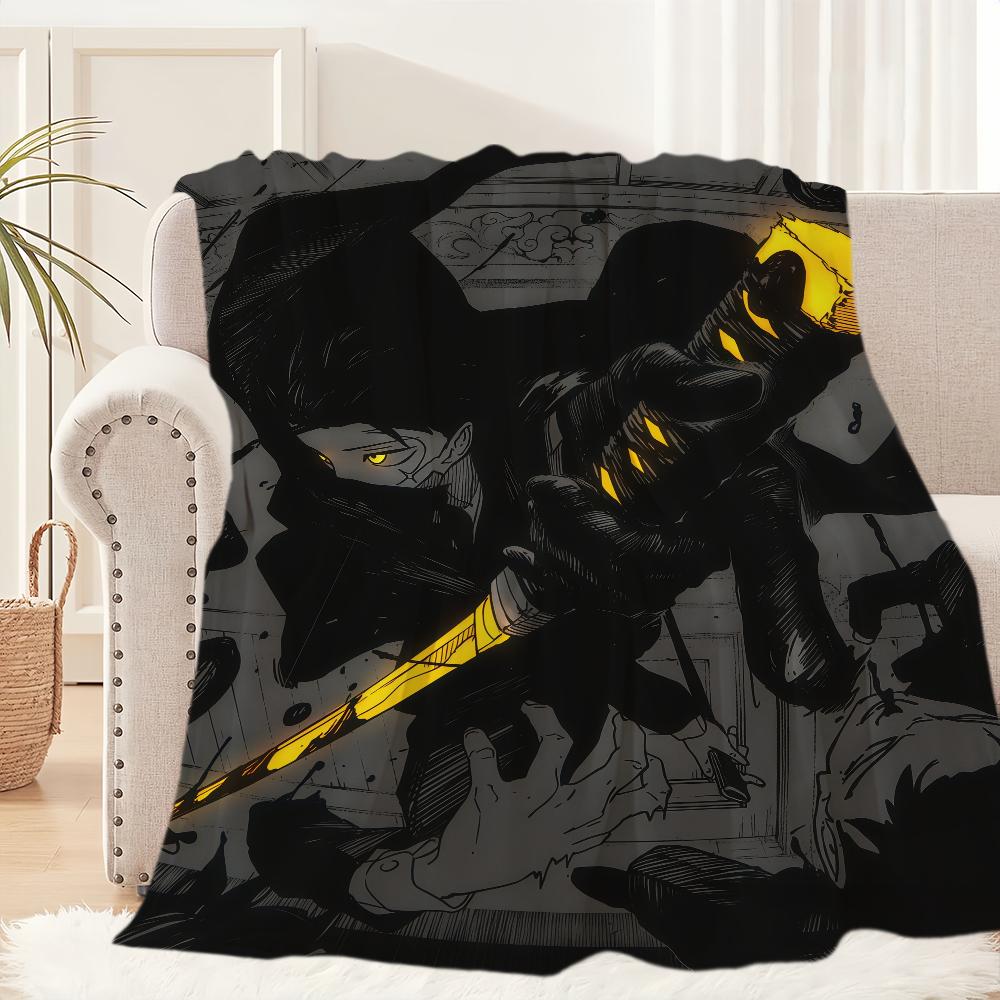

K-Kagurabachi Comic Blanket Blanket for Couch Sofa Travel Home Picni Flannel Blanket birthday gift Warm Comfortable 30x40in