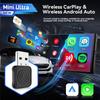 5.0 Mini Ultra Wireless Adapter Wireless CarPlay Android Auto For OEM Car Plug and Play WiFi Bluetooth Auto Connection
