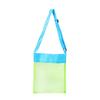 Mesh Beach Toy Storage Bag for Kids Large Capacity Sand Tool Organizer Net Pouch for Seaside Vacation KTB