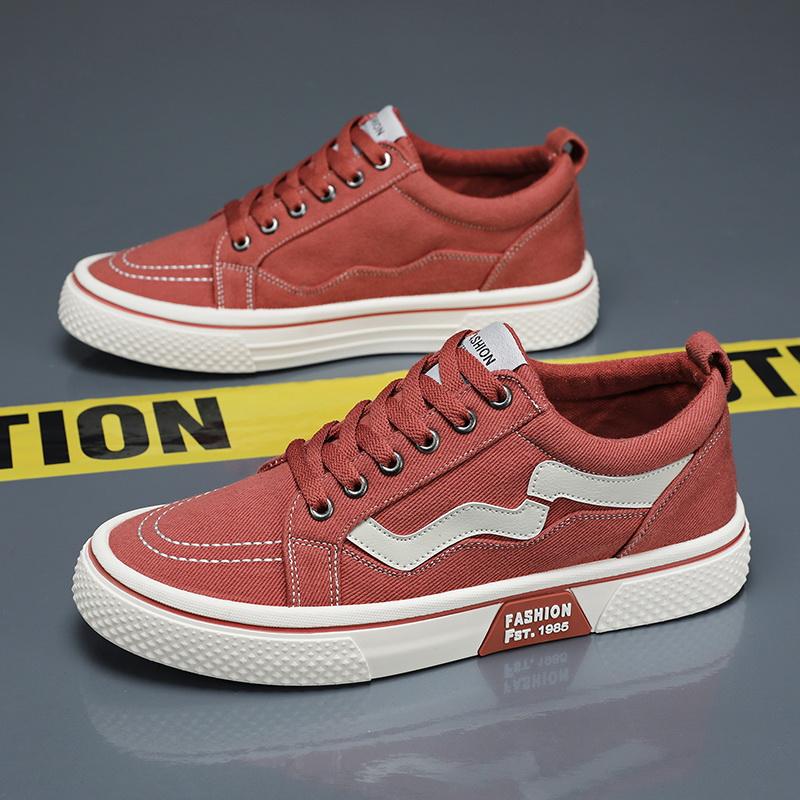 Fashion Student Running Solid ShoesWomen Vulcanized Ladies Lace-up Casual Breathable Walking Canvas Sneakers Spring Summer New Style Men