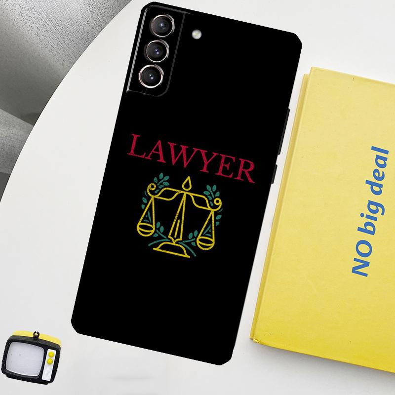 Law Lawyer Judge Justice Phone Case For Samsung Galaxy S25 S26 Ultra S21 S22 S23 S24 Ultra S10 S20 Plus S25 FE Cover