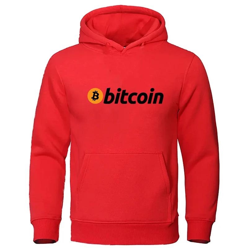 Men's Bitcoin Print Hoodie Hot Selling Casual Fashion Hoodie Unisex Retro Casual Sweatshirt Long Sleeve Pullover