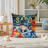 One Piece Monkey D Luffy Anime Plush Pillow Cover Soft Short Plush Cushion Cover For Sofa Bedroom Home Decor Gift Decoration
