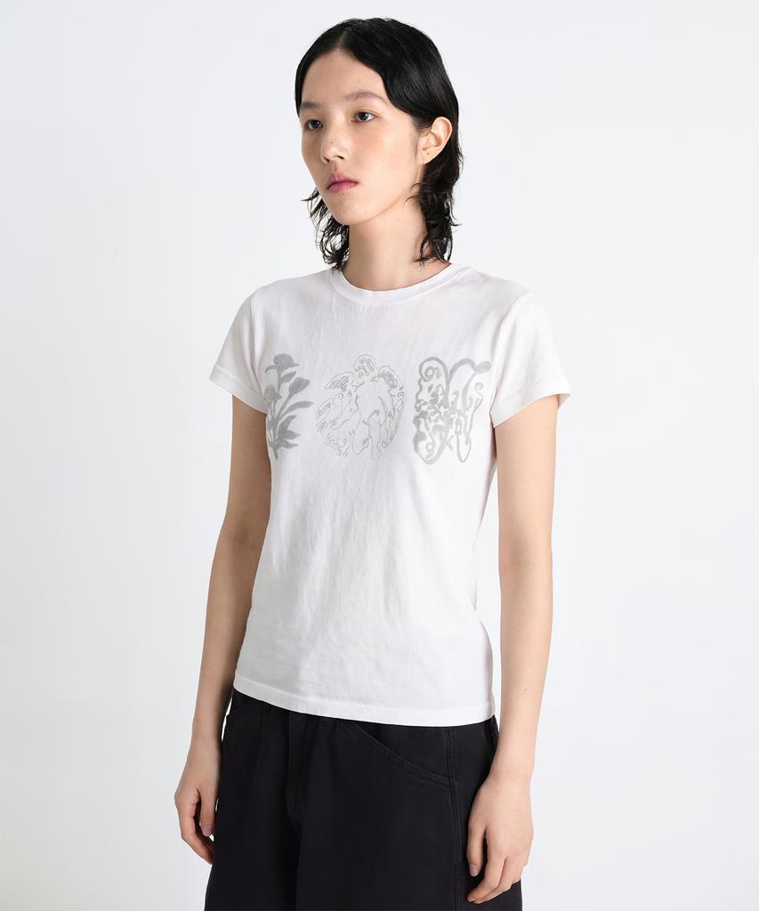 LABELARCHIVE W Nao Faded Graphic T-Shirt Mark