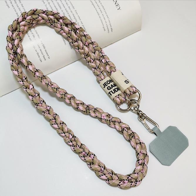 Braided Crossbody Mobile Phone Lanyard for Outdoor Mountaineering - Unisex Shoulder Strap Pendant.
