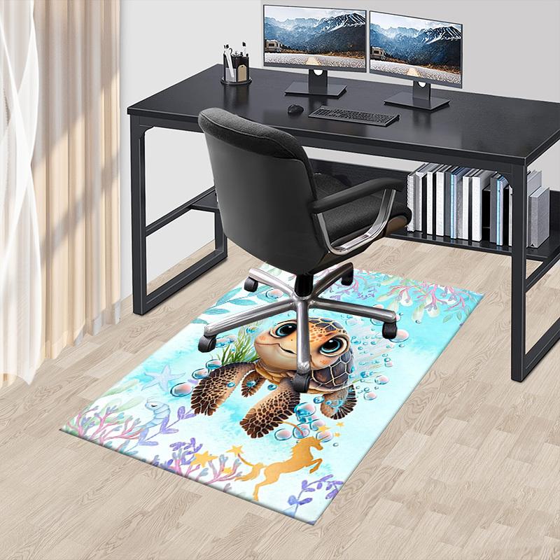 1PC turtle ocean Non-Slip Floor carpet, Office, family, bedroom, Studio - Large Area Rug, Vibrant Colors-C0485