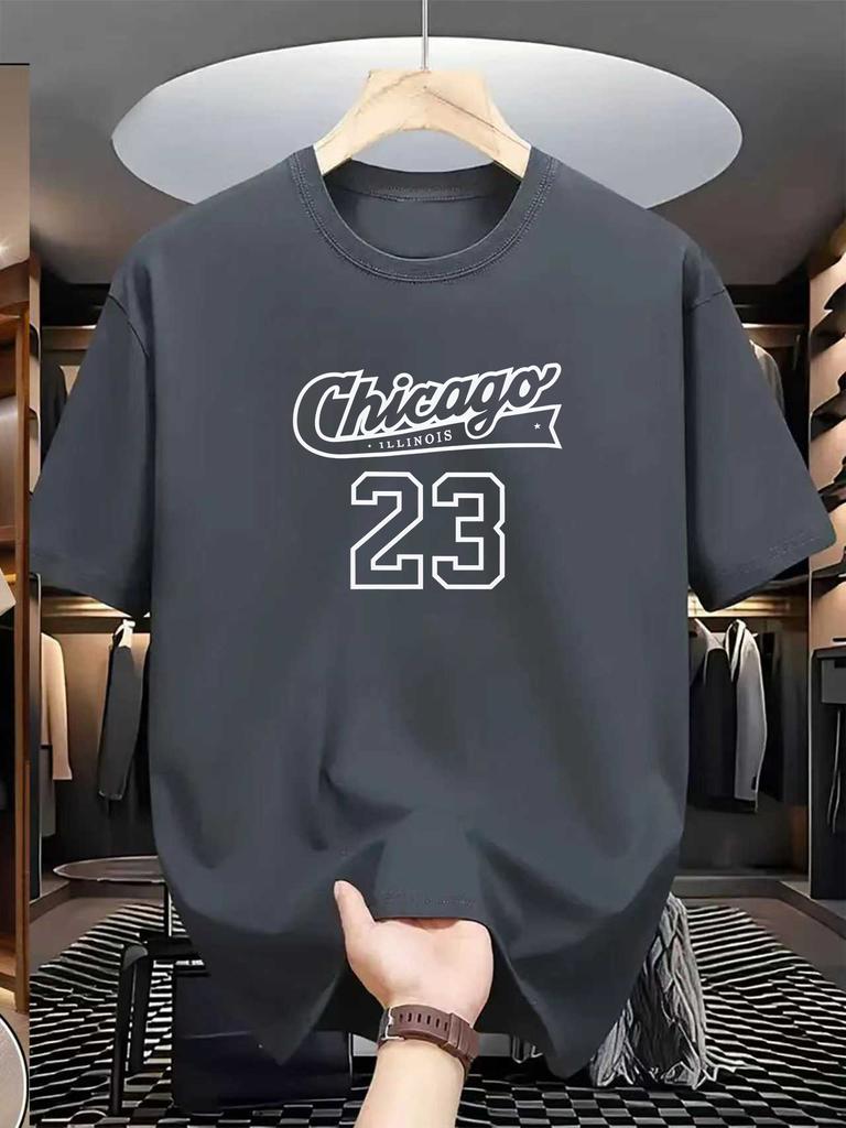 Trendy T-shirt men's couple outfit printed short sleeved casual summer