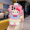 The new sheet is suitable for Realme16 mobile phone case, real me C85Pro cartoon Melody A6 lanyard protective case.