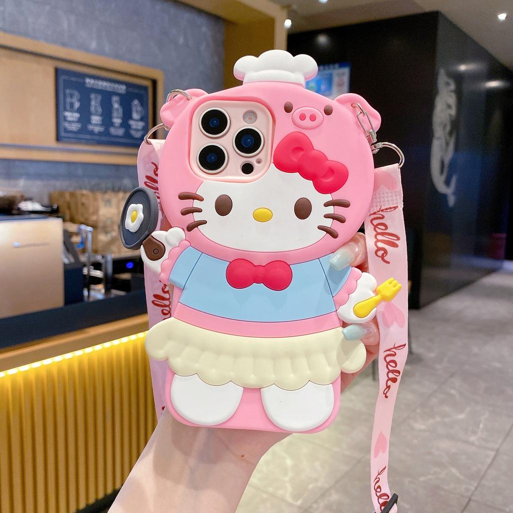 The new sheet is suitable for Realme16 mobile phone case, real me C85Pro cartoon Melody A6 lanyard protective case.