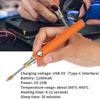 Portable Adjustable Temperature Cordless Soldering Iron Kit with 3 Tips, Rechargeable