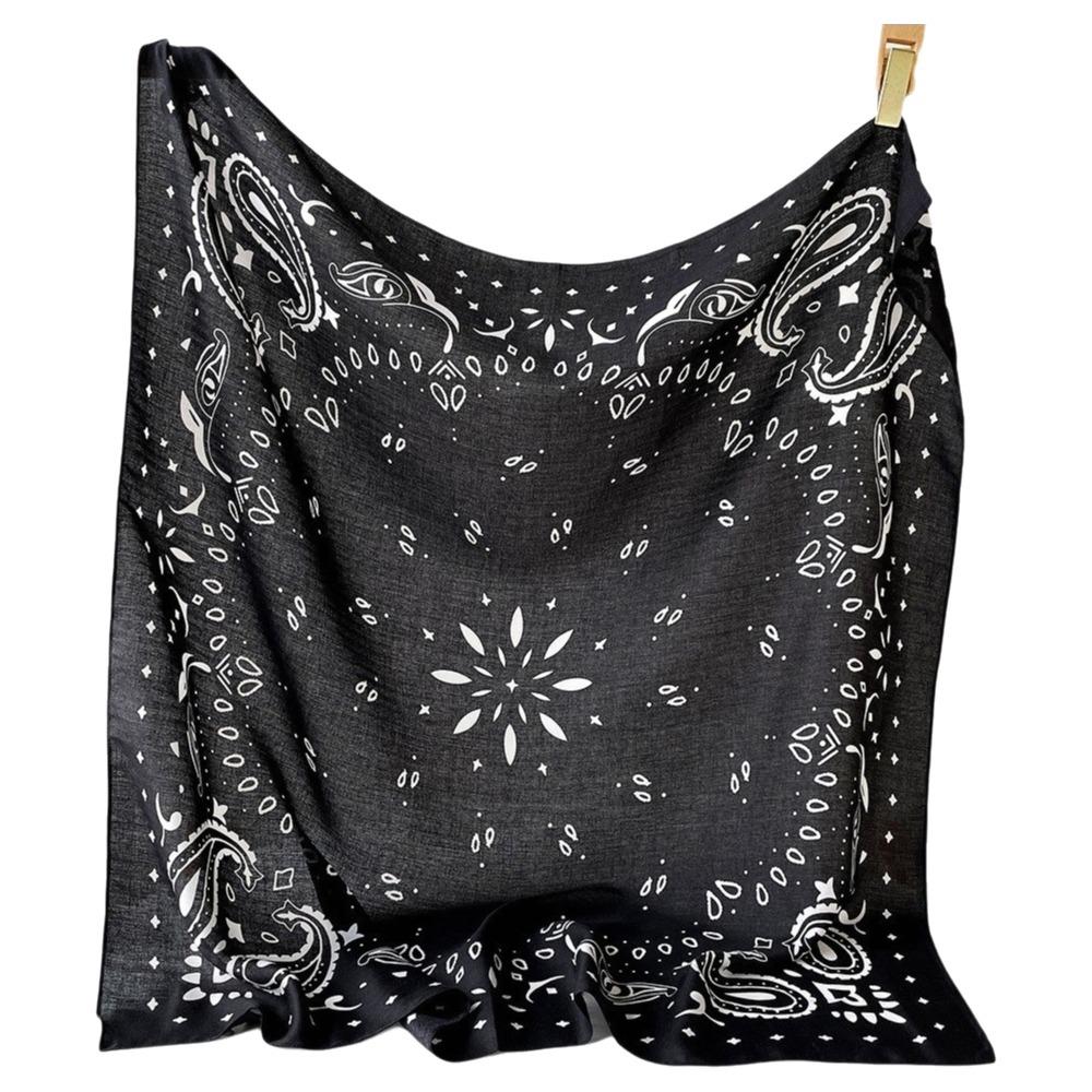 

Korean Style Square Scarf Breathable Small Scarves Square Handkerchief Clothing Accessories чёрный