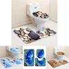 Premium Quality 3d Cartoon Design Bathroom Set With Non-slip Bath Mat And Rug