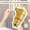 Brass Automatic Exhaust Valves DN15 Heating and Air Conditioning Tap Water Pipe Vent Valves Air Vent Pressure Relief Valves