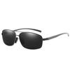 Non-polarized Fashion Men's Metal Sunglasses Double Beam Lens Square Sunglasses Women Men Metal Frame Driving Glasses