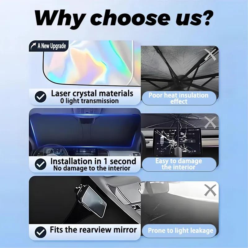 Car Sunshade For Ford Focus C519 2018~2025 2024 Front Windshield Sun Visor Cover Anti UV Protection Accessories