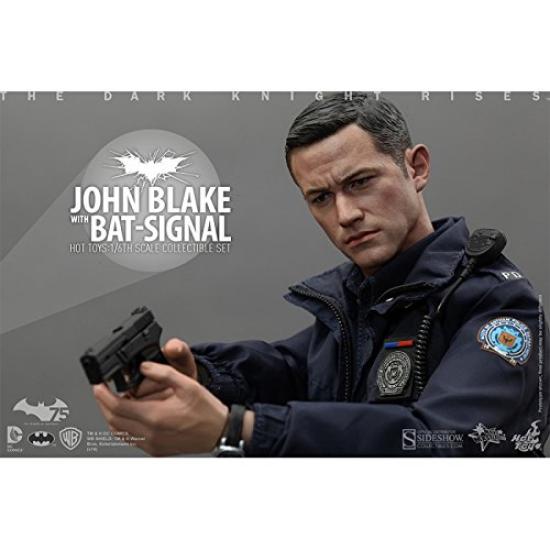 Movie Masterpiece The Dark Knight Rises John Blake Bat Signal Scale Plastic Painted Movable Figure [With Floodlight] 1/6
