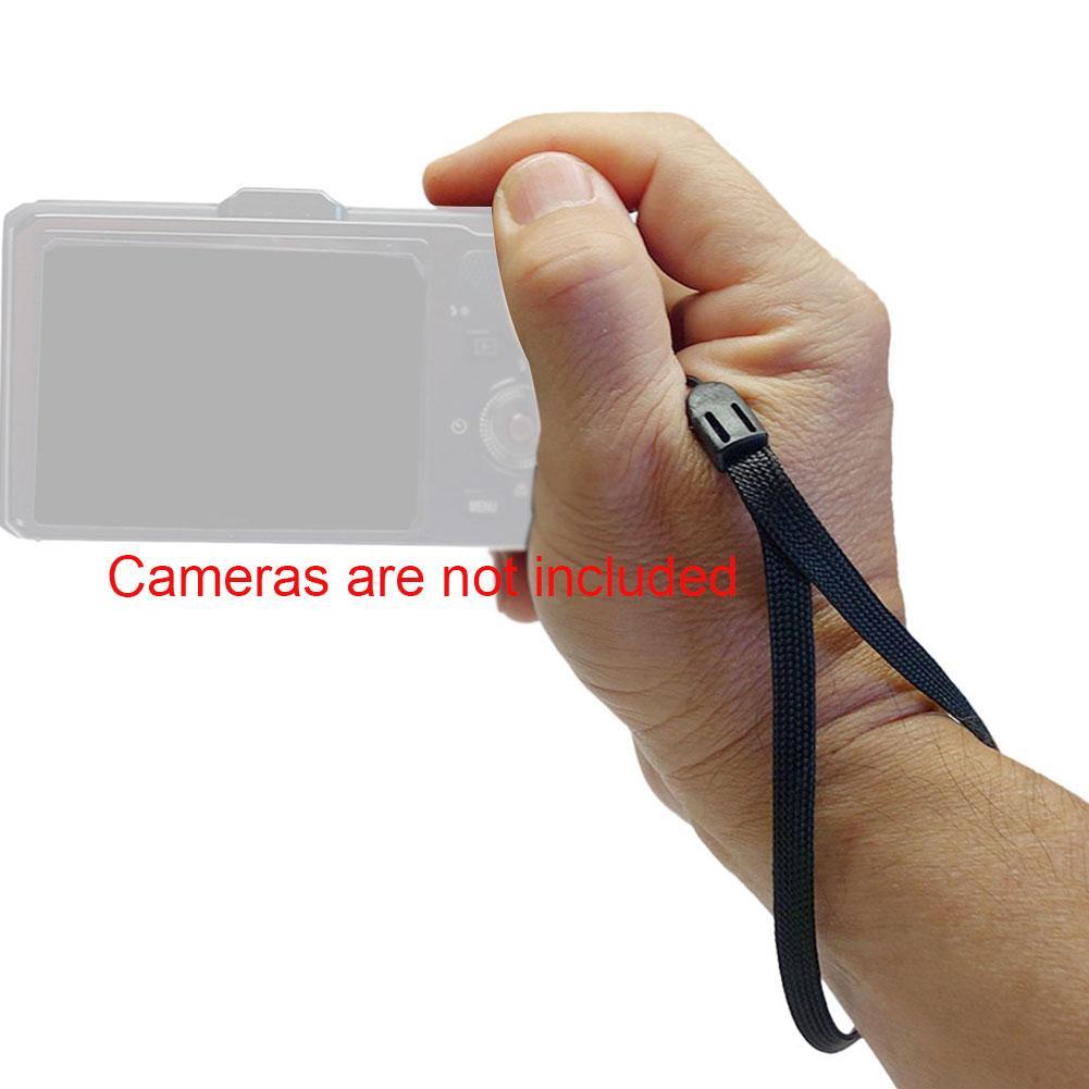 10pcs/set Lanyard Hand Wrist Strap Black Protective Wrist Strap Pine Rope Selfie Stick Lanyard Mobile Phone Strap Flashlight