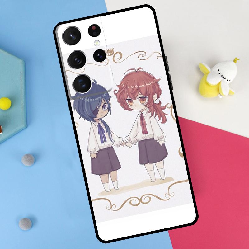 Kaeya and Diluc Genshin Impact Back Case For Samsung Galaxy S26 S25 S24 S21 S22 S23 Ultra S10 Plus S20 FE S25 FE Soft Cover