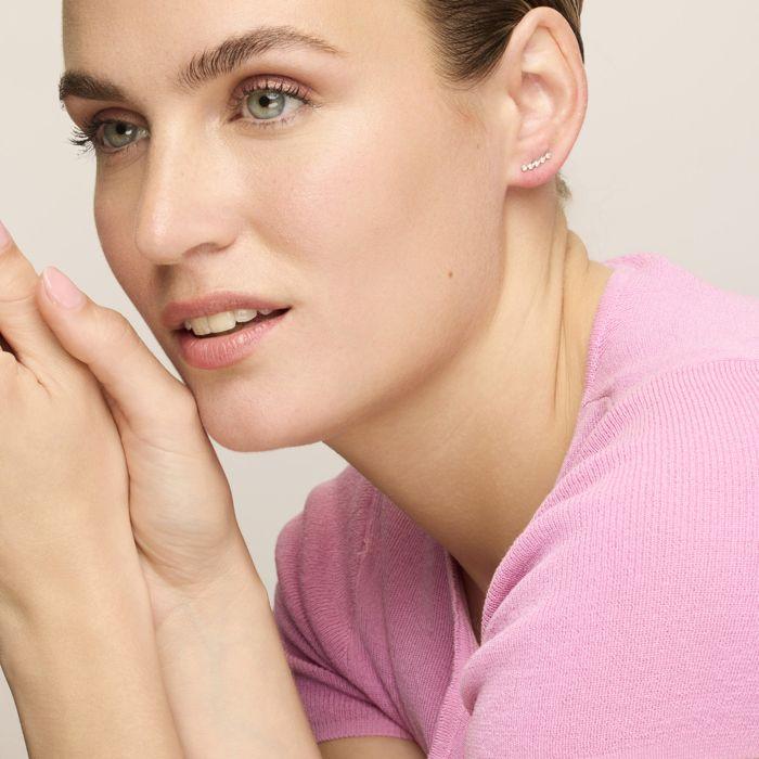 Boucles d'oreilles - Luxenter - Sias - Argent 925 - Zirconium - Multicolore