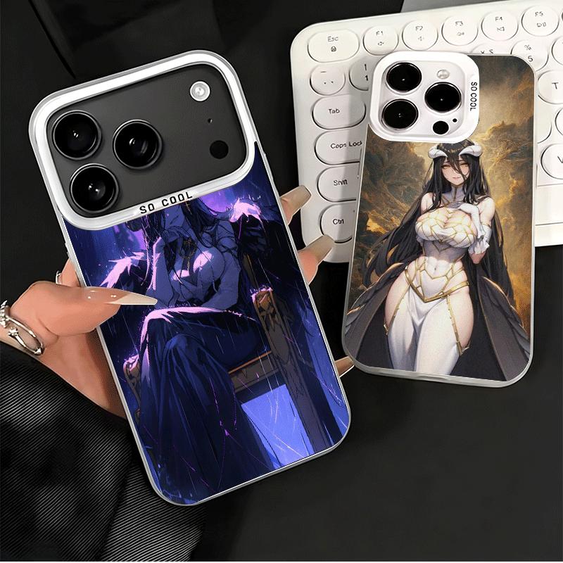 Albedo O-Overlords Anime Shockproof Phone Case for iPhone 17 Air 16 16E 15 Pro Max 14 Plus 13 Mini 12 Back Cover Anti Fall Funda