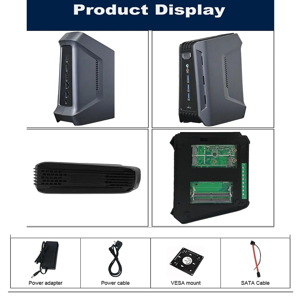 SZBOX Mini PC Small F12 125H No OS Intel Core Ultra 5 125H To No RAM or SSD Game Console Computer (up 4.5GHz) USB3.23 USB2.0 Type-C (Thunderbolt