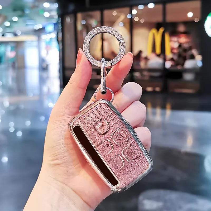 Car Key Case Cover Shell for Land Rover Range Rover Evoque L Defender Freelander2 Velar Discovery Sport5/4 Car Key Bag Car Keys