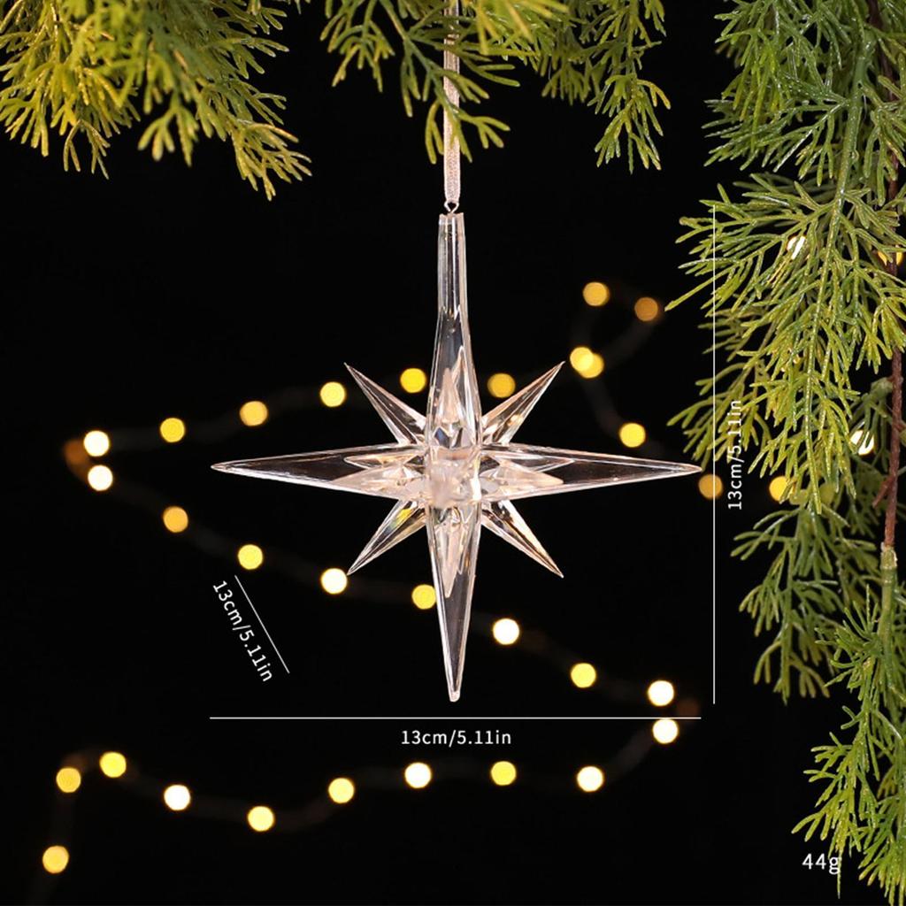 Crystal Christmas Ornaments Winter Holiday Pendant Christmas Decorations Indoor For Holiday Party Celebration Winter Home Indoor