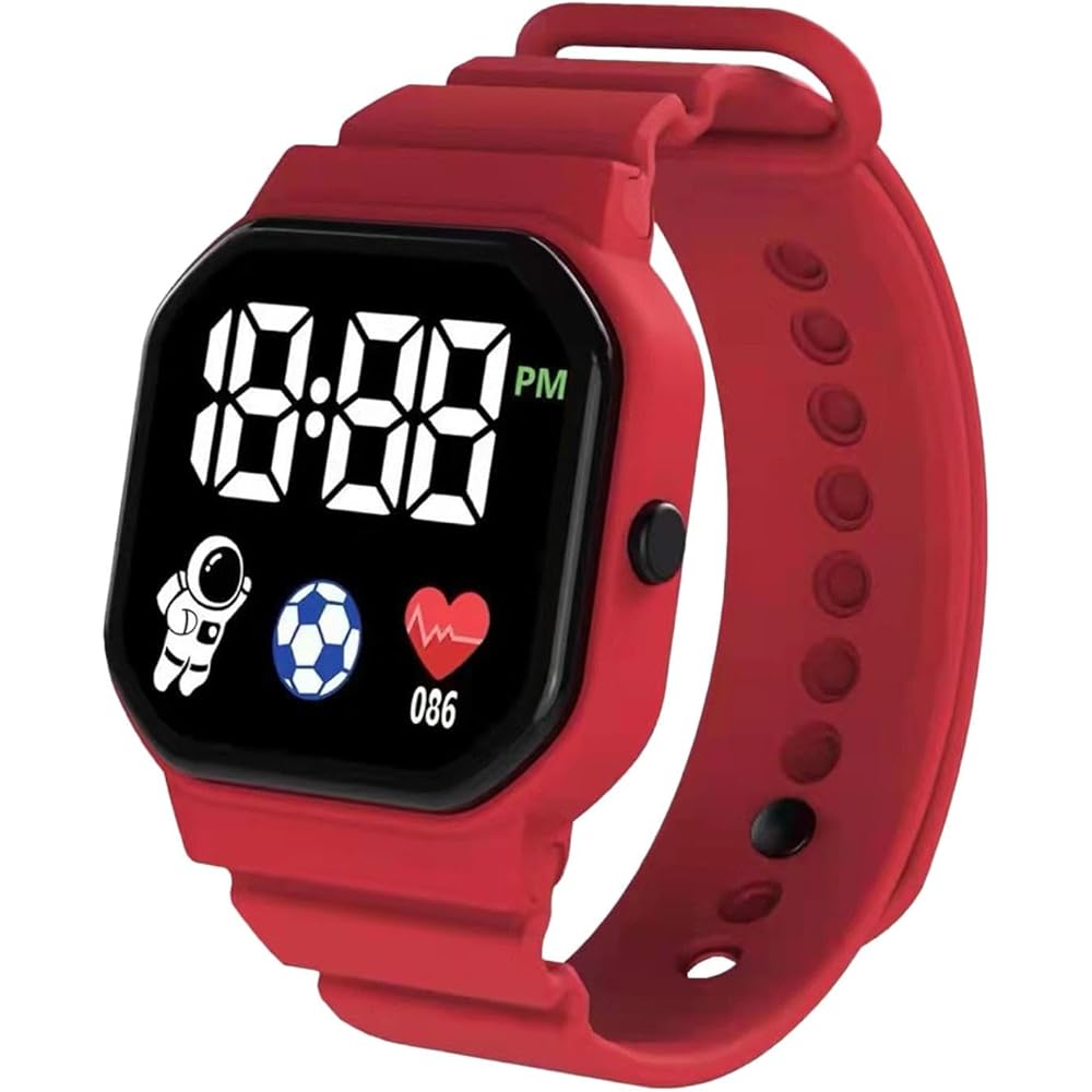 Digital Sports Watch Smart Kids Watch Waterproof LED Silicone Wristwatch for Children and Adults